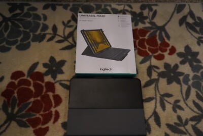 Logitech Universal Folio Case, Advanced Bluetooth, 9-10'' Tablets, Android/iOS