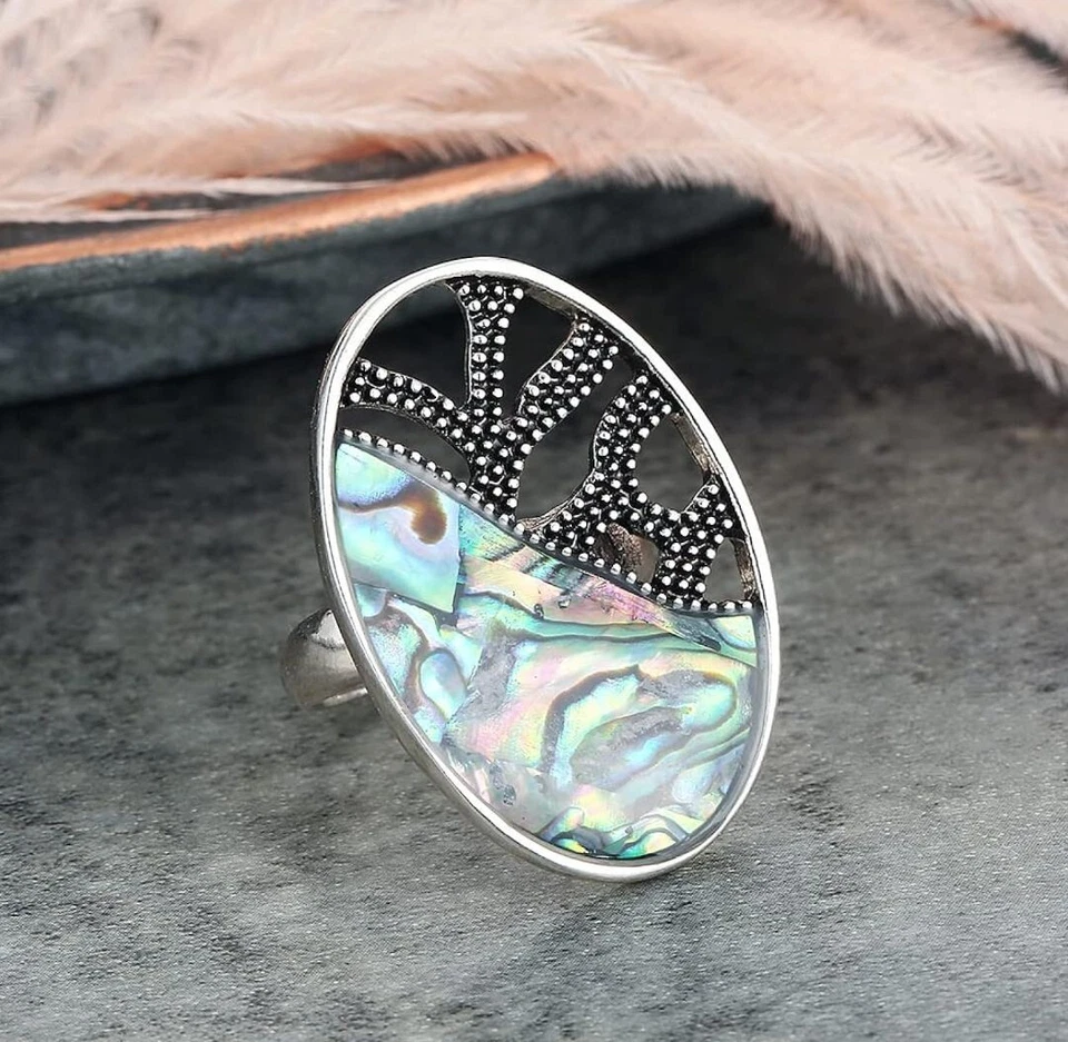 Anillo retro de cóctel Foto 3 de 4