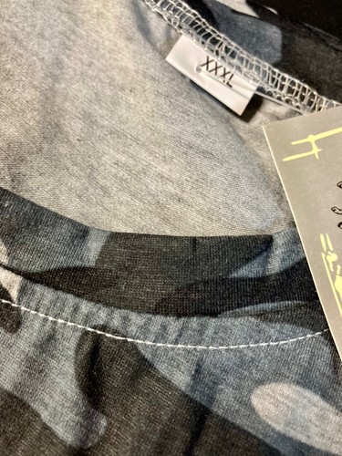 Fitted Mens, StretchTee-3X, Bk,We,Grey Camo - NEW! - Bild 3 von 4