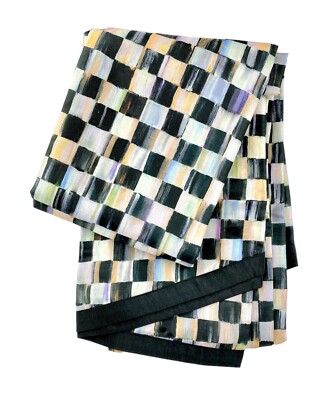 MacKenzie Childs Courtly Check Tablecloth 90