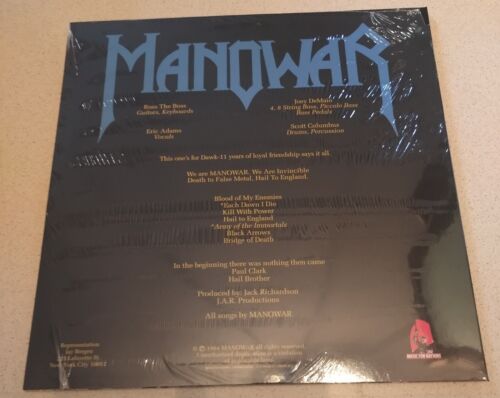 MANOWAR - Hail to England, RARE COLOURED VINYL, Limited Edition Reissue LP 2023 - Picture 3 of 3