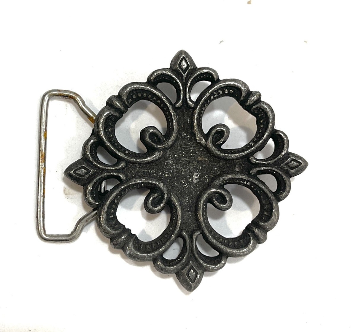 Vintage Beth Frank Art Deco Pewter Buckle | eBay