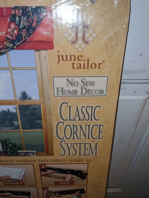 June Tailor No Sew Home Decor Classic Cornice System Connect Tuck