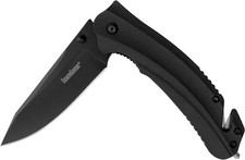 Kershaw Barricade Pocket Knife, 3.5 Inch Stainless Steel Drop Point Blade