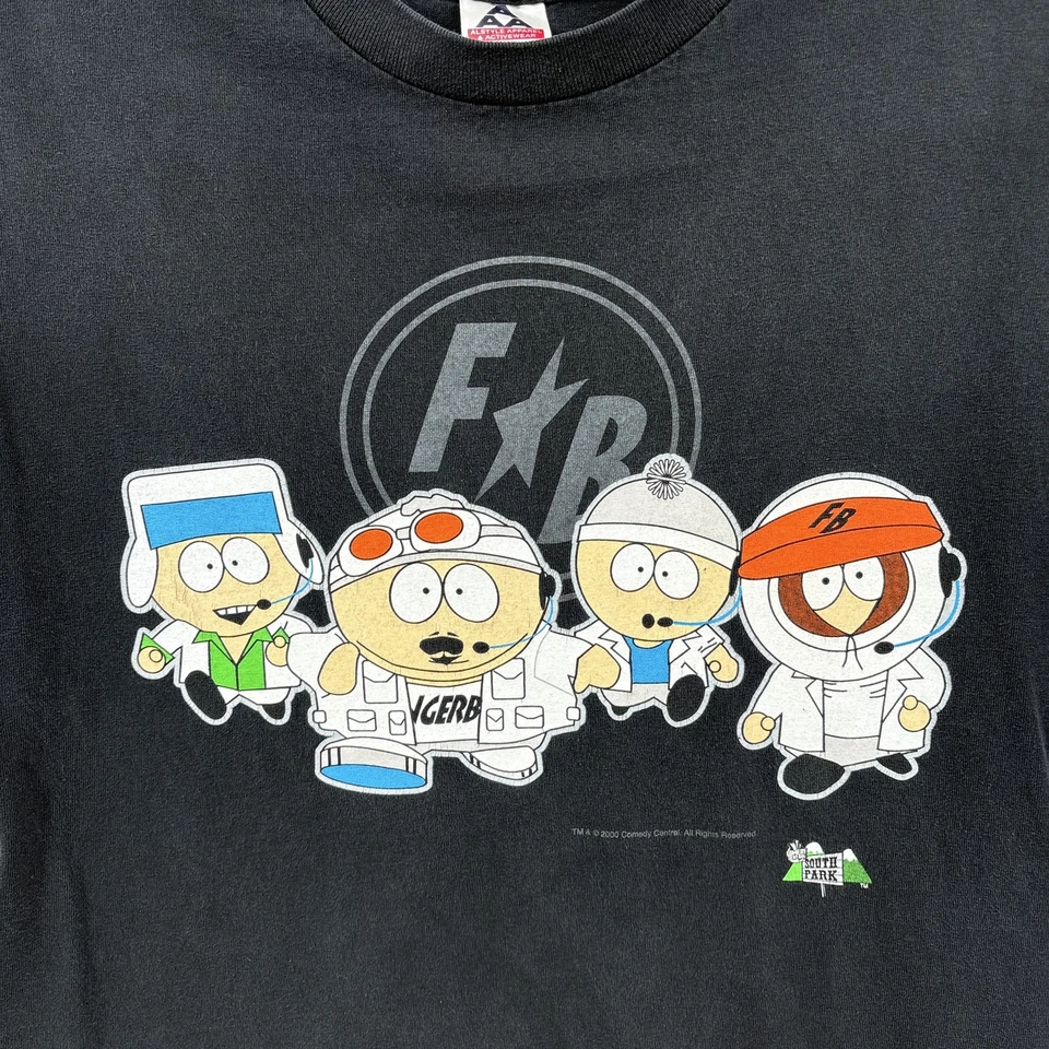 Vintage South Park Shirt Mens Medium Finger Bang Boy Band 2000 Tee Y2K 18.5x26.5 - Image 2 of 4