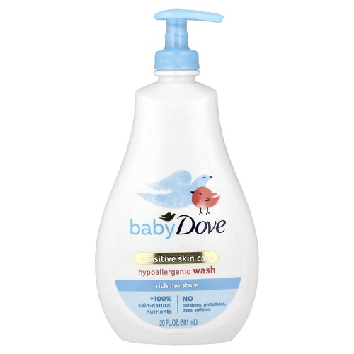 Baby, Sensitive Skin Care, Hypoallergenic Wash, Rich Moisture, 20 fl oz (591 ml)