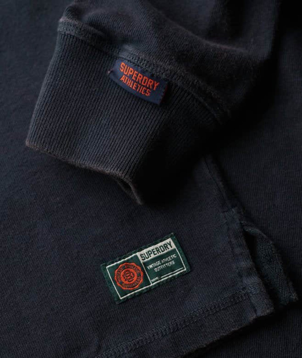 Superdry Mens Vintage Athletic Rugby Top Eclipse Navy image 5