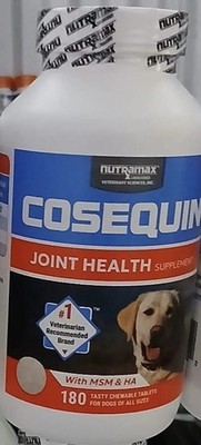Cosequin MSM Joint Health Supplement for Dogs - 180 Chewable Tablets 2028