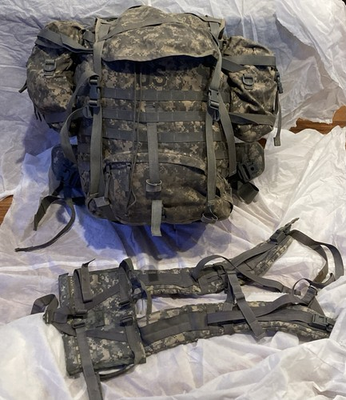 #ad #ad US Army Large Rucksack Digital UCP Camo amp; Belt amp; frame 2 Sustainment Pouches $33.00