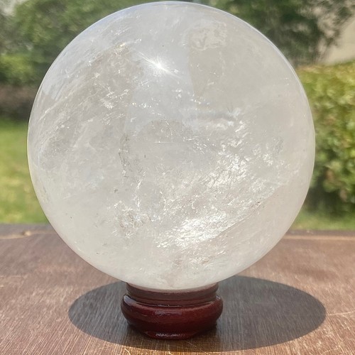 2.26LB Natural White Crystal Clear Quartz Crystal Sphere Ball Healing Meditatio - 第 8/13 張圖片