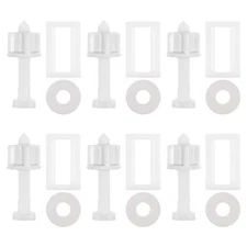  6 Sets Toilet Screw Replacement Bathroom Repair Cover Spare Screws Lid Fixing