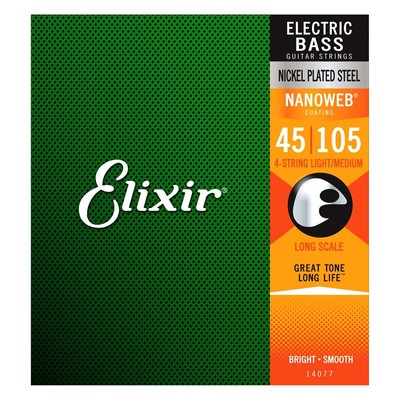Elixir Nanoweb Medium 45 - 105 Saiten für E-Bassgitarre (NEU)
