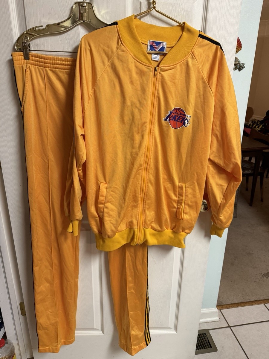 80s Vecta Los Angeles LA Lakers Warm Up Jacket 46w Pants Tracksuit