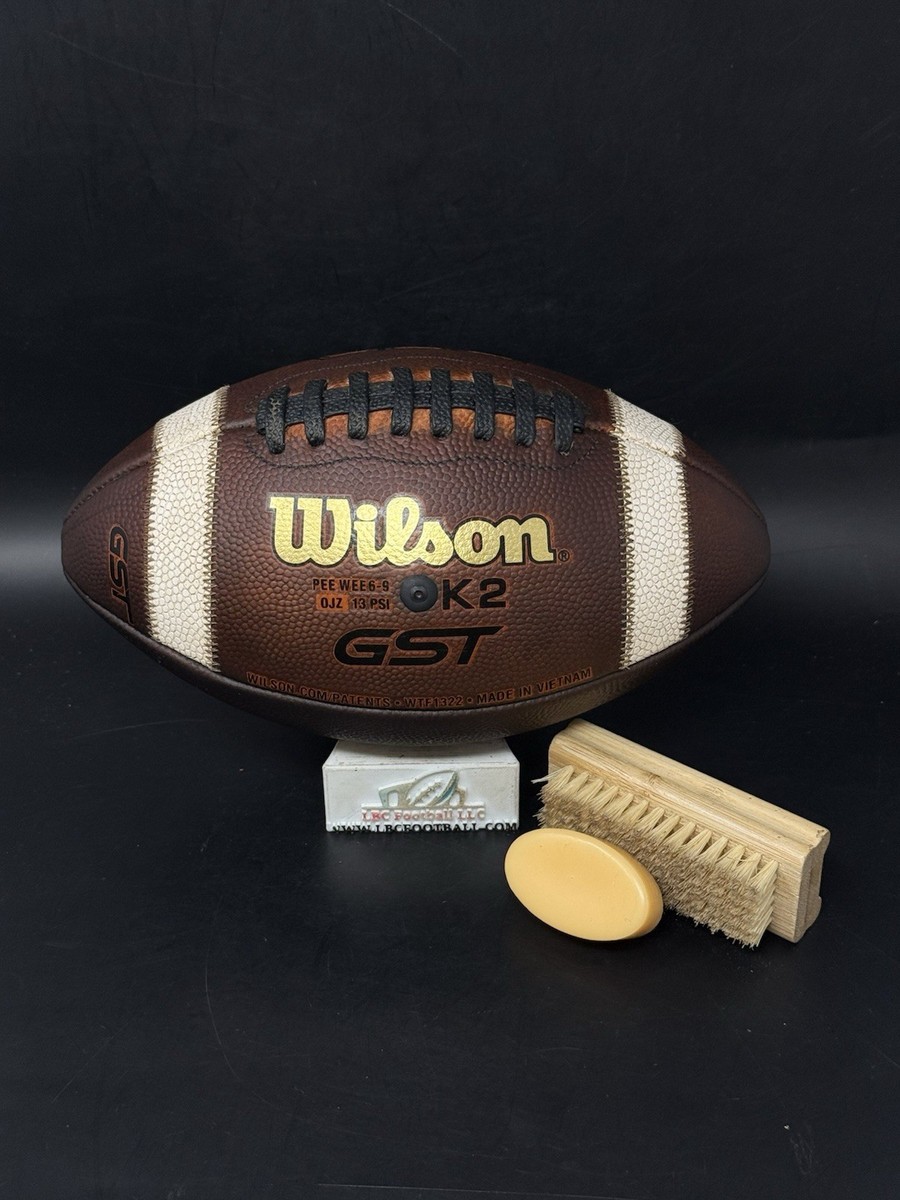 Wilson GST K2 PEE WEE Size Leather Football Fully Game Prepped +