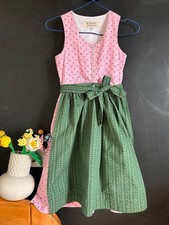 Grembiule abito Trachten bambina cotone Dirndl Oktoberfest Tirolo tradizionale EU 128/134