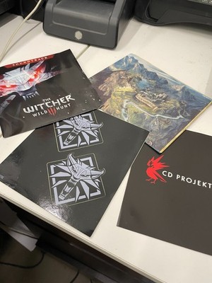 The Witcher III Wild Hunt Sammleraufkleber, Karte, Soundtrack Original