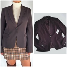 NWT Tahari Brown Blazer Jacket Size 12