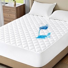 100 Waterproof Mattress Protector Quilted Mattress Pad Cover Breathable Fitted