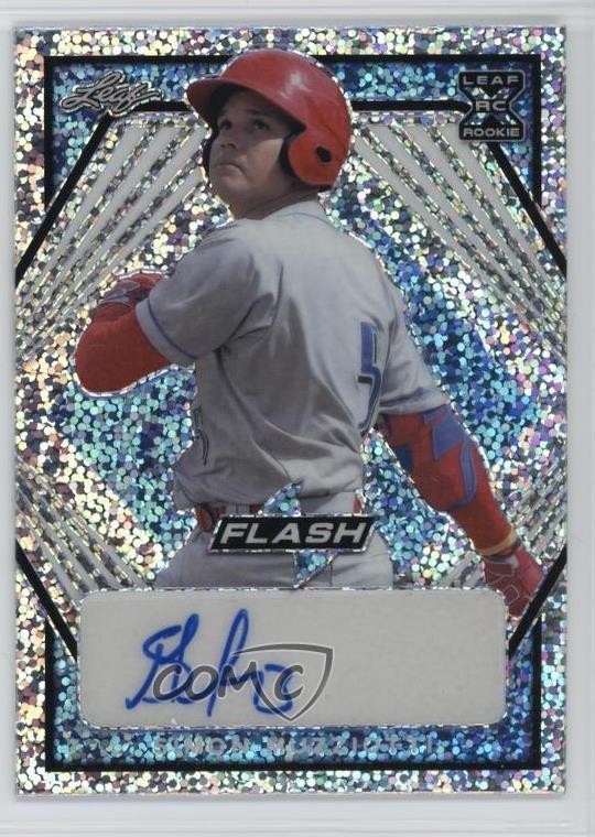 2021 Leaf Flash Platinum Blue /50 Simon Muzziotti #BA-SM2 Auto 1r8u