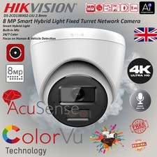 Hikvision DS-2CD1383G2-LIU-2.8M 4K/8MP IR MIC  POE ColorVu CameraSecurity System