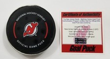 1-14-26 JARED McCANN Seattle Kraken at New Jersey Devils NHL Game Used GOAL Puck