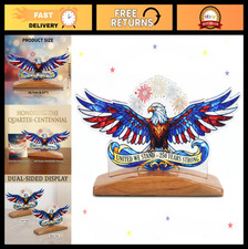 250th Anniversary Eagle Acrylic Tabletop Sign - Patriotic Table Decor for 4th of