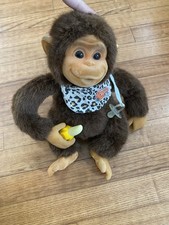 Vintage Hosung Little Monkey Lost Magic Suoni Banana, Ciuccio Pollice Succhia Scimmia
