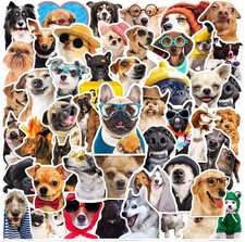 50 PCS Funny Dogs Stickers Cute Animal Sticker for Journaling, Laptop, Scrapbook