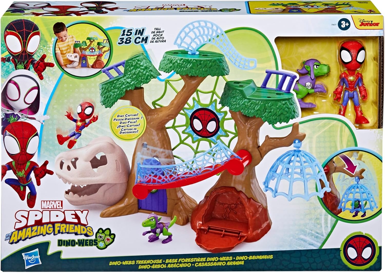 Marvel Spidey and his Amazing Friends Dino-Webs Spiderman Treehouse Super Hero P