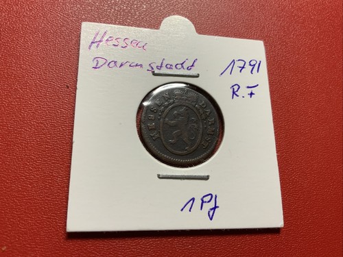 Hessen-Darmstadt 1 Pfennig 1791 RF