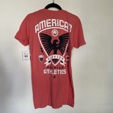 AMERICAN FIGHTER by AFFLICTION Orange Miami S/s Medium Womens T-shirt NWT T12
