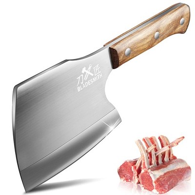 BLADESMITH Meat Cleaver Butcher Axe Bone Chopper Heavy Duty - 6.3 Bone Cuttin...