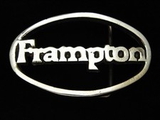 PJ03142 VINTAGE 1970s  FRAMPTON  MUSIC COMMEMORATIVE SOLID BRASS BELT BUCKLE