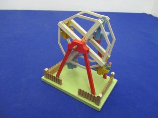 G8631) Vintage Erzgebirge Holz Spielzeug: RIESENRAD
