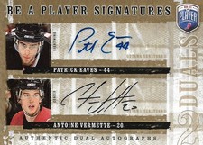 2006-07 Be A Player Signatures Duals #DEV Antoine Vermette/Patrick Eaves Auto