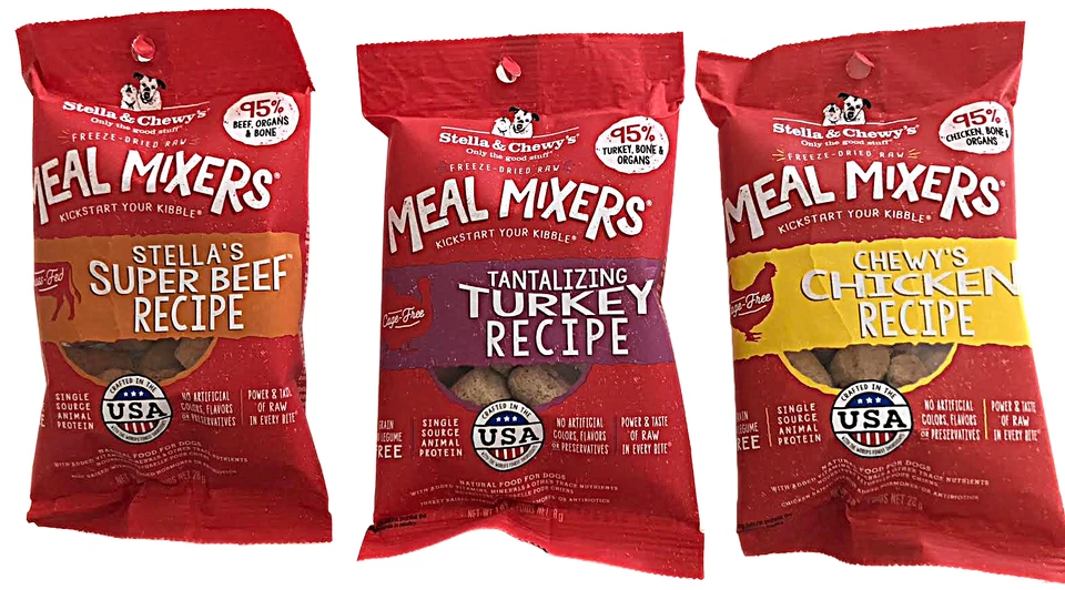 Stella & Chewy's liofilizadora cruda súper mezcladora variedad a elegir – bolsa de 1 oz Foto 2 de 4