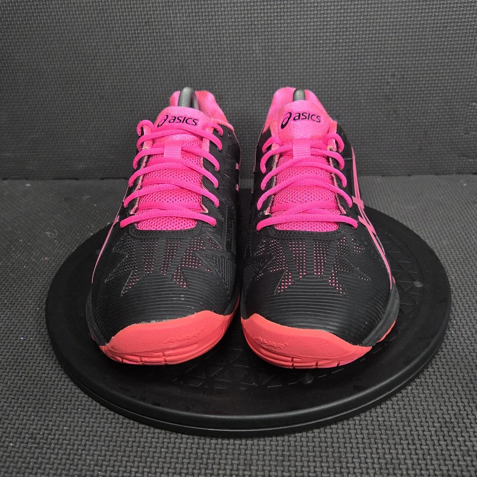 Zapatillas deportivas tenis ASICS Gel Solution Speed 3 para mujer EE. UU. 10 negras rosas Foto 2 de 4