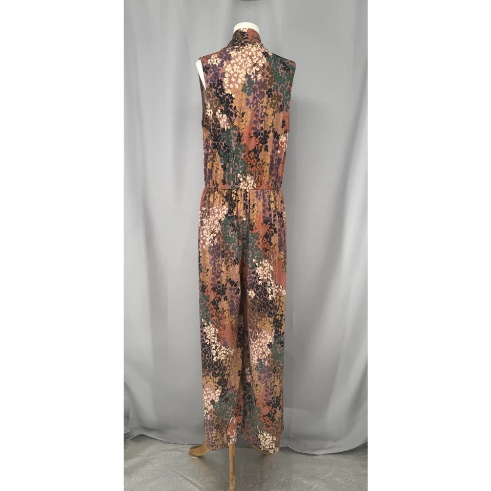 Mono Floral 1XL Pierna Ancha Romántico Boho Cottagecore Bloomcore Carrera Foto 4 de 4