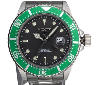 Invicta Pro Diver Mens Watch 43mm Green Bezel Steel 22021 NEW