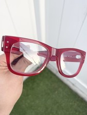 New Ray Ban Mega Wayfarer RB0840S 0840 Red Clear Lens Size 51/21