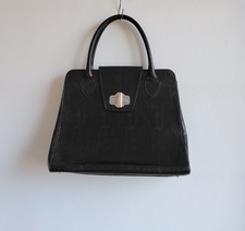 NAVYBOOT - DAMEN SCHWARZE LEDER TASCHE - gr. L