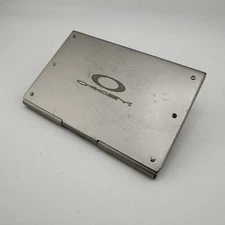 1st Gen 1999 Oakley Metal Business Card Holder Pre X-Metal Icon - Sales Sample!