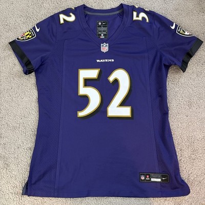 Nike NFL Ravens 52 LEWIS アメリカンフットボール Nike NFL Women Baltimore Ravens R Lewis Football Jersey, Brand New