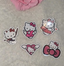 Hello Kitty Die Cut Stickers Notebook School Journal Car Decal So Cute Set Of 5
