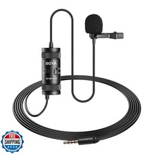BOYA Lavalier Lapel Microphone - No Battery, by-M1 Pro ll Omnidir