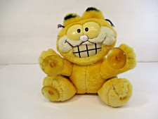 Vtg 1981 Garfield 7" Plush "Stuck On You" Window Cling Dakin Stuffed Toy Faded