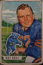 1951 Bowman #50 Ray Bray Football PR