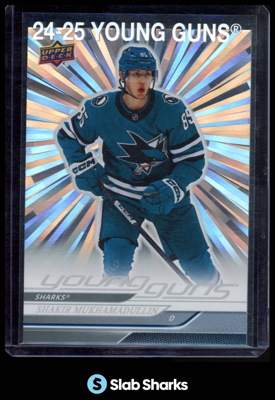 2024 UPPER DECK #211 SHAKIR MUKHAMADULLIN OUTBURST SILVER YOUNG GUNS RC ROOKIE