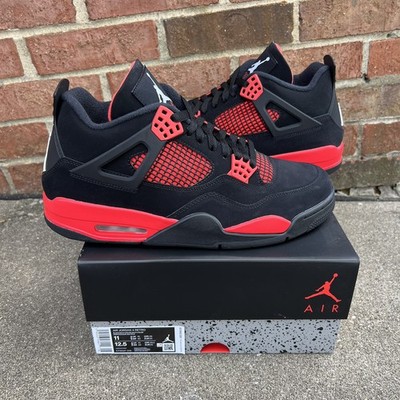 Brand-New DS Nike Air Jordan Retro 4 Red Thunder Size 11 Men s CT8527-016