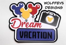 CRAFTECAFE DISNEY KID FAMILY TITLE paper piecing scrapbook die cut piece page